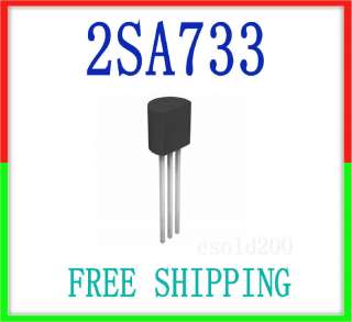   Shipping New 20 pcs x 2SA733 PNP AMPLIFIER 50V 100mA Transistor  