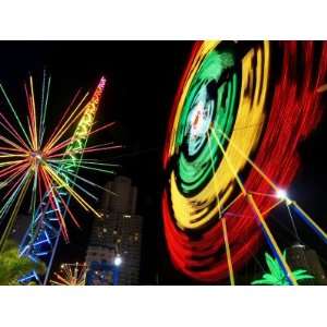 Amusement Park at Night, Surfers Paradise, Gold Coast, Queensland 