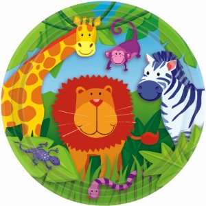 Jungle Animals Party Supplies for 8 Guests [Toy] [Toy 