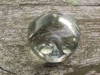 Clear glass faceted paperweight Pairpoint Glass Company  