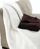    Hotel Collection Blanket, Diamond Ruched Throw customer 