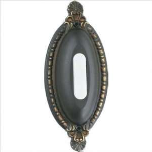   Mounted Oval Ornate Door Bell Push Button in Antique Bronze (2 Pieces