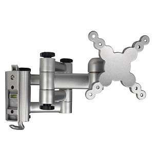  13  27 LCD/TV Articulating Double Arm Wall Mount (Silver 