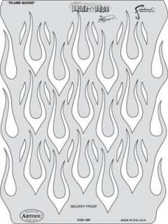 Frasers Flame O Rama Airbrush Paint Stencil Template   Flame Dango 