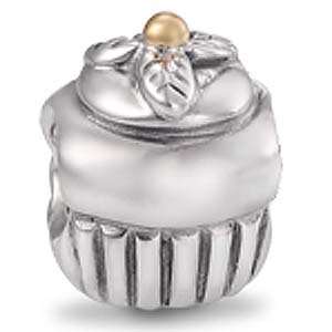  Authentic Pandora Sterling Cup Cake Bead 79417 Jewelry