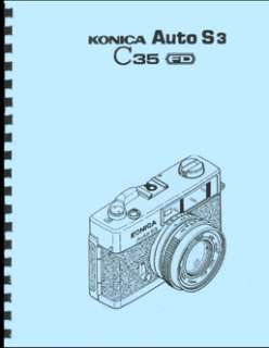 Konica Auto S3 & C35 FD Repair Manual  