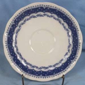 Grindley Avon Saucers Blue Band Laurel Garland Dinnerware England 