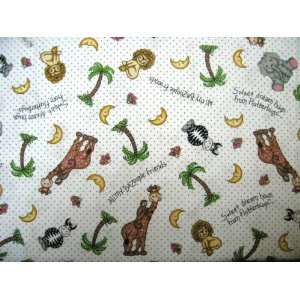   Pack N Play (Graco Square Playard) Sheet   White Baby Jungle   Made In