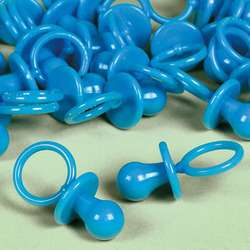 24 Blue Pacifier Favors Baby Shower Party Supplies  