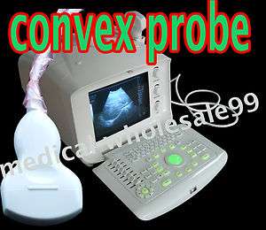 Portable Ultrasound Scanner machine system Convex Probe  