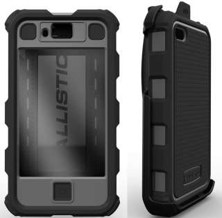 VERIZON AT&T BALLISTIC HC APPLE IPHONE 4 4S CASE BLK/GREY (FITS WHITE 