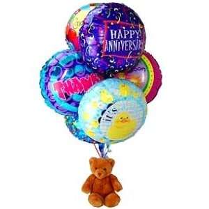  Anniversary Balloons & Bear   6 Balloons Health 