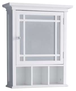 New Neal Bathroom Medicine Cabinet With Mirror   White  