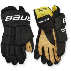 New Bauer Supreme One40 Hockey Gloves   Sr   Black  