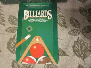 NEED SOME BALLS/ VNT POOL/BILLARD THAT IS WITH BILLARDS RULE BOOK 