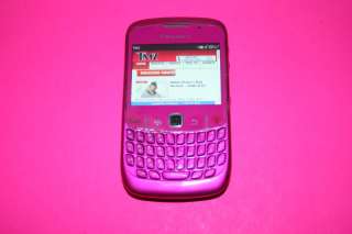 METRO PCS BLACKBERRY CURVE 2 8530 CELL PHONE PINK 2MP WiFi CDMA GPS 