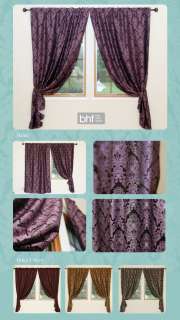 Damask JQD Blackout Thermal Insulate curtain 84 Violet  