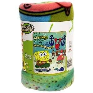 Sponge Bob Mussel Beach Blanket 50 x 60 Fleece Blankets  