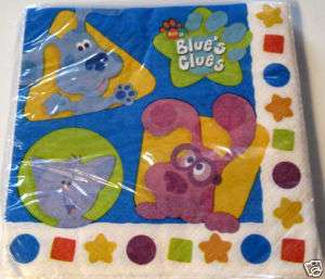 BLUES CLUES SHAPES BIRTHDAY PARTY SUPPLIES LARGE NAPKIN  