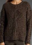 NWT Womens VINCE Yak Wool Cableknit Loose Chunky Knit Fisherman 