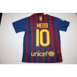 FC BARCELONA HOME MESSI 10 FOOTBALL SOCCER KIDS JERSEY 2 3 YEARS