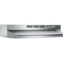Broan 412404 24 Stainless Steel Non Ducted Range Hood 026715008438 