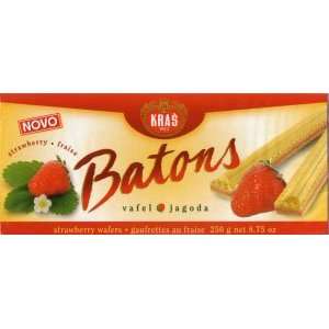 Batons Strawberry Wafers, 250g  Grocery & Gourmet Food