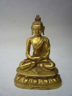 Chinese Antiques Qing Dynasty Bronze Buddha statue  