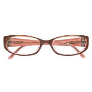  BCBG DAHLIA Eyeglasses Brown Salmon Frame Size 50 16 130 