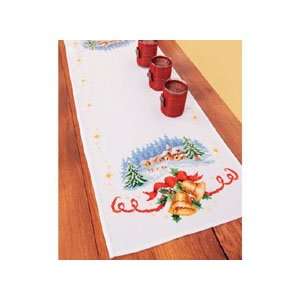  Vervaco Christmas Bells Table Runner Counted Cross Stitch 