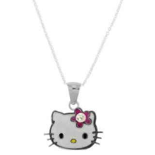 Hello Kitty Sterling Silver June Birthstone Pendant Necklace.Opens in 