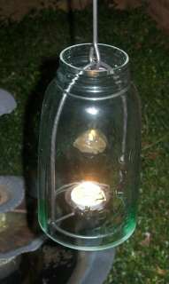   Mason Fruit Jar Hanging Tealight Candle Holder Country & Wedding Decor