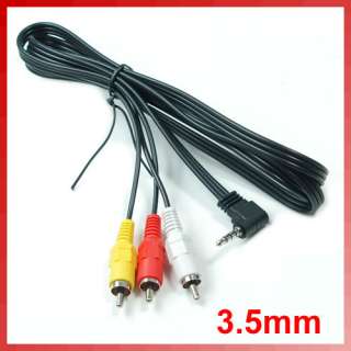 5mm Plug to 3X RCA Video Audio AV Cable for Camcorder  