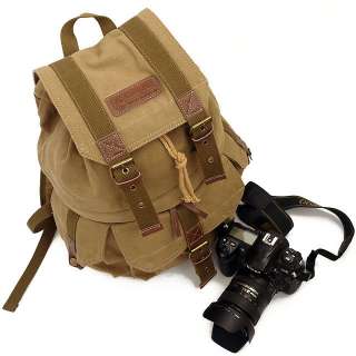 Casual Bag DSLR SLR Camera Canvas Knapsack Outdoor Backpack For Nikon 