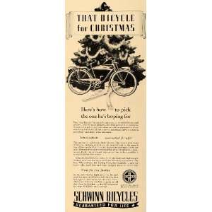  1940 Ad Schwinn BIcycles Christmas Biking Sport Chicago 