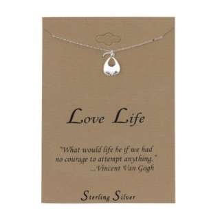 Love Life Inspirational Pendant Necklace   16.Opens in a new window