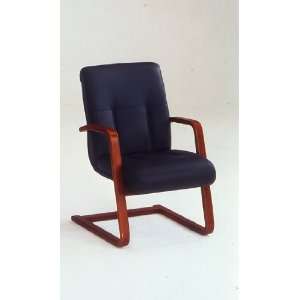  Black Leather Guest Chair