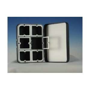  Stone Creek Ltd Black 6 Window Aluminum Fly Box with foam 