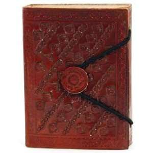  Small Embossed Leather Blank Book 