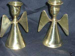 Pair of Angel Shaped Candle Holders 4 Tall  