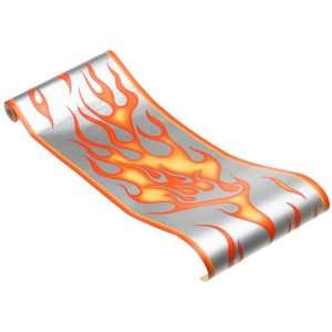   Racecar Styled Flame Wall Border, 9 Inch by 180 Inch