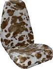 COW TAN WHITE SEAT COVERS NEW CAR TRUCK SEATCOVERS