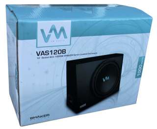 audio vas120b 12 1000w car slim subwoofer sub enclosure brand new 1000 