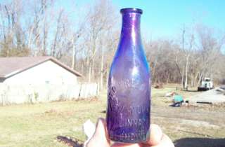 RARE BLONDINE W.D.FREEMAN BLONDE HAIR DYE BOTTLE AMETHYST PURPLE 1890 