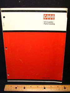 1970 Case 1500 Uni Loader Uni Loader Parts Manual  ORIG  