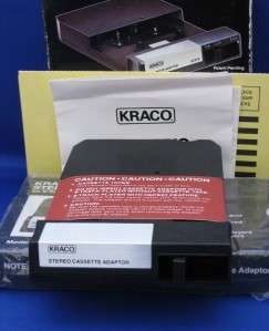   Vintage Kraco KCA 8 Stereo Cassette Adaptor For 8 Track Tape Players