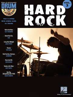 Hard Rock Drum Play Along Drums Sheet Music Book CD NEW  