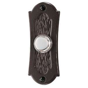   PB27LBR Wired Lighted Door Chime Push Button, Oil Rubbed Bronze Finish