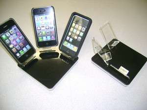 LOT 5 NEW STAND HOLDER CELL PHONE DISPLAY 3 in 1 BLACK  