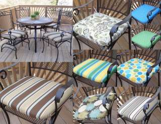 pcs OUTDOOR DINING CHAIR SEAT CUSHION stripe / floral  